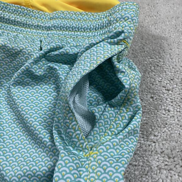 Capelle Swim Shorts Mens 3XL Blue Green Pattern Drawstring Trunks Board Short - Picture 10 of 11